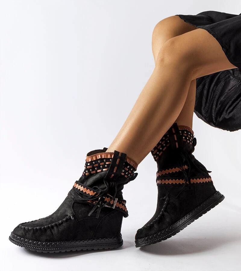 Cizme cu platformă Beausoleil negre