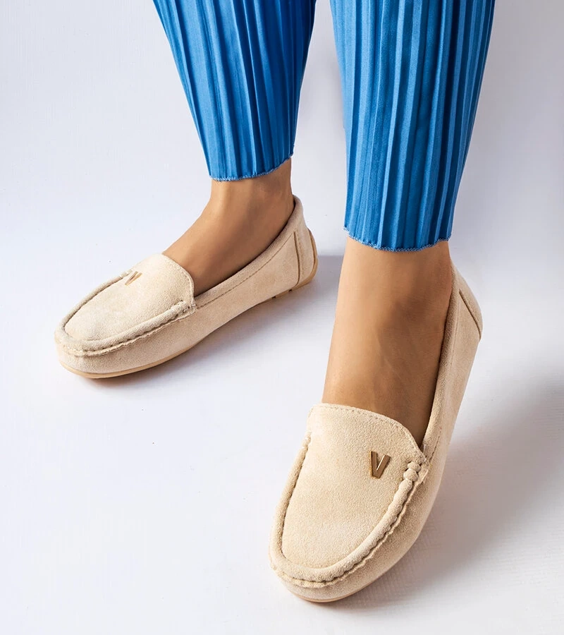 Mocasini Beltsville bej din piele ecologică de căprioară