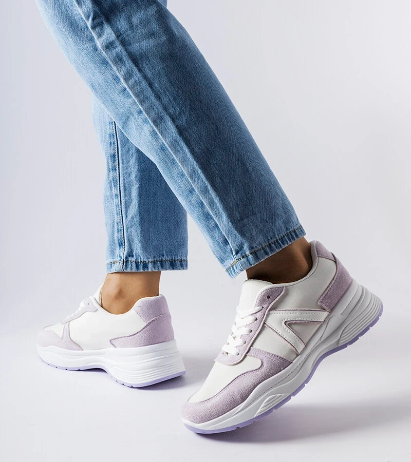 Tenisii sportivi albi-violet Tornano