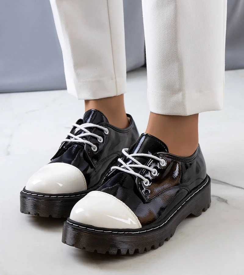 Pantofi Cardin lăcuiți negri