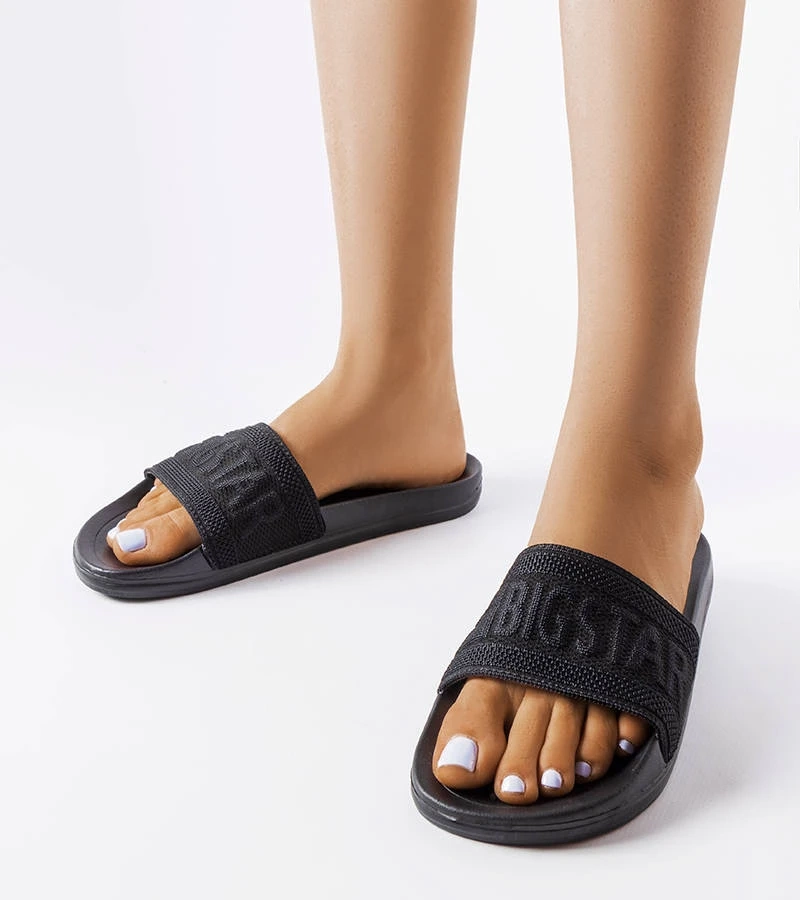 Șlapi Big Star negri LL274A158