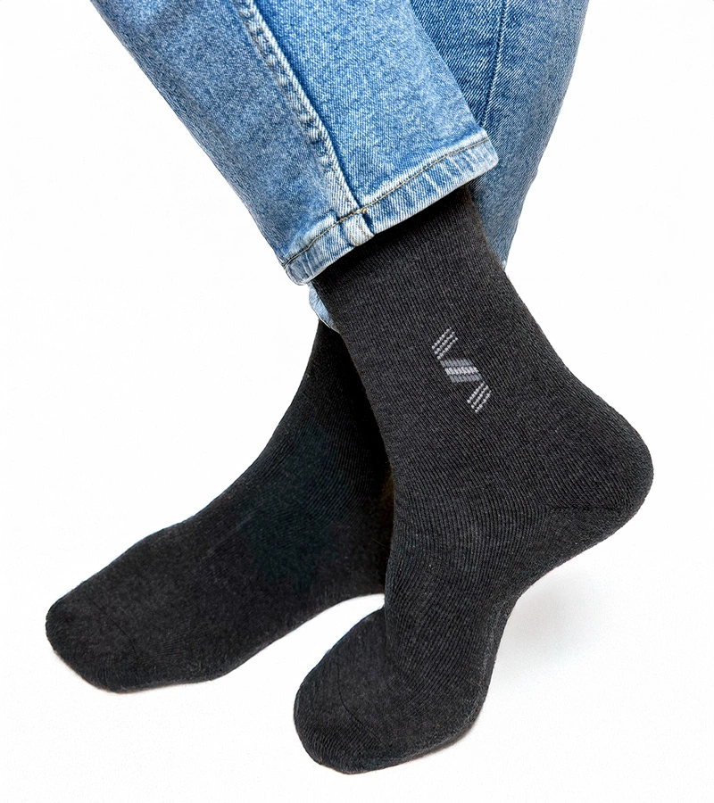 Șosete calde alb-negru Sella