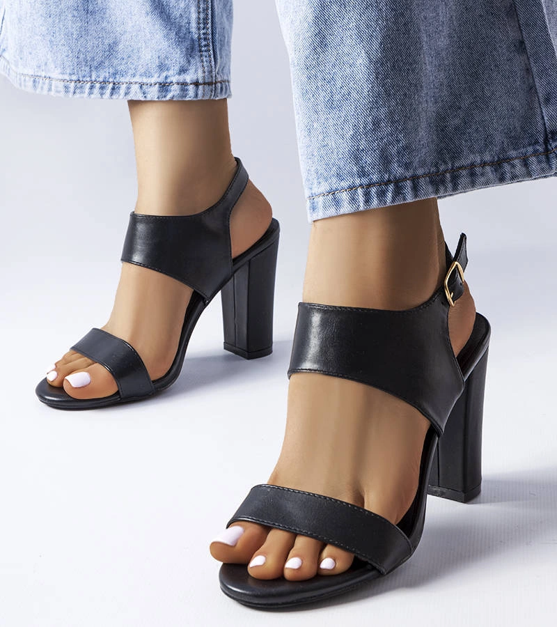 Sandale stiletto Rachelle negre