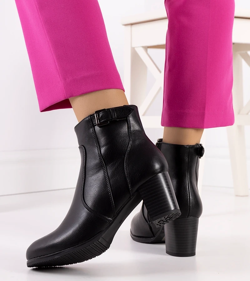 Cizme stiletto joase Bogota negre