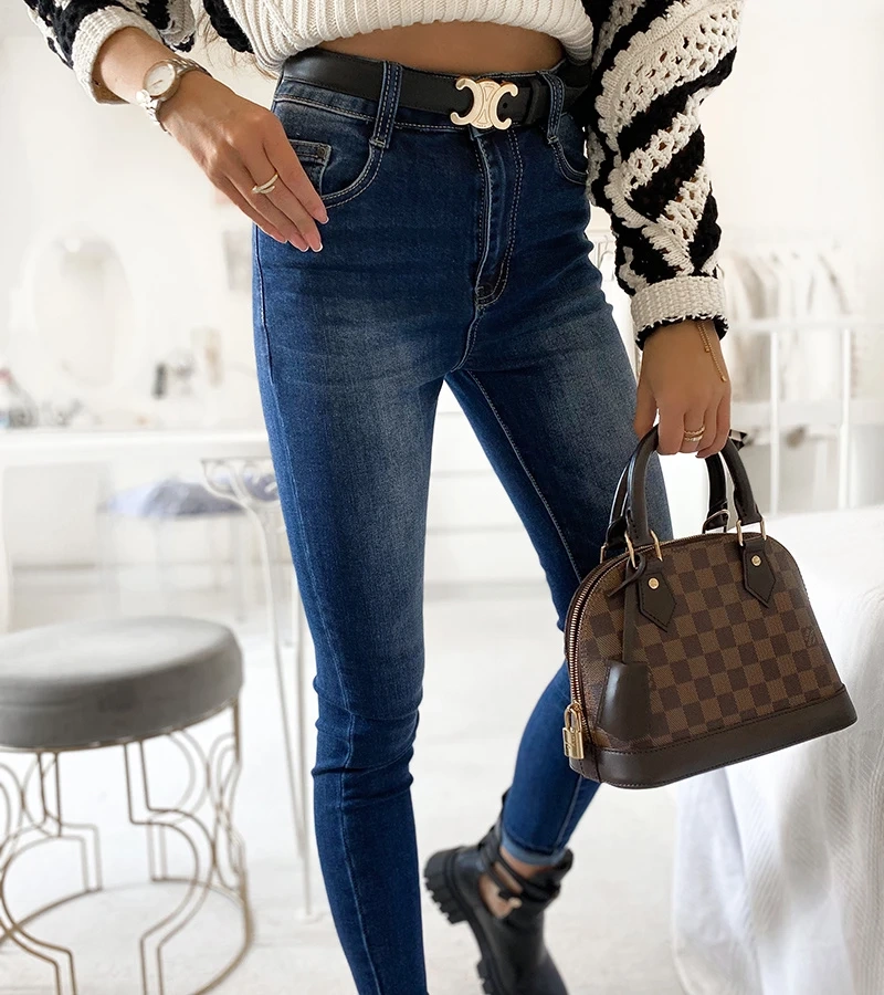 Blugi Mineo albastru marin