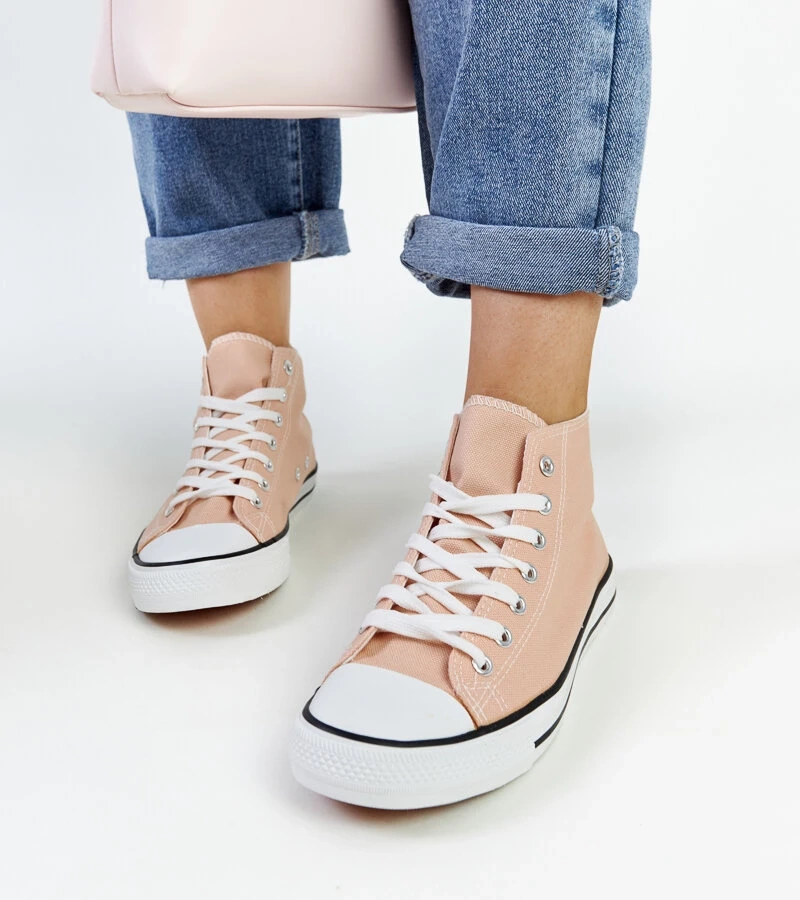 Teniși înalți roz pal Eliska