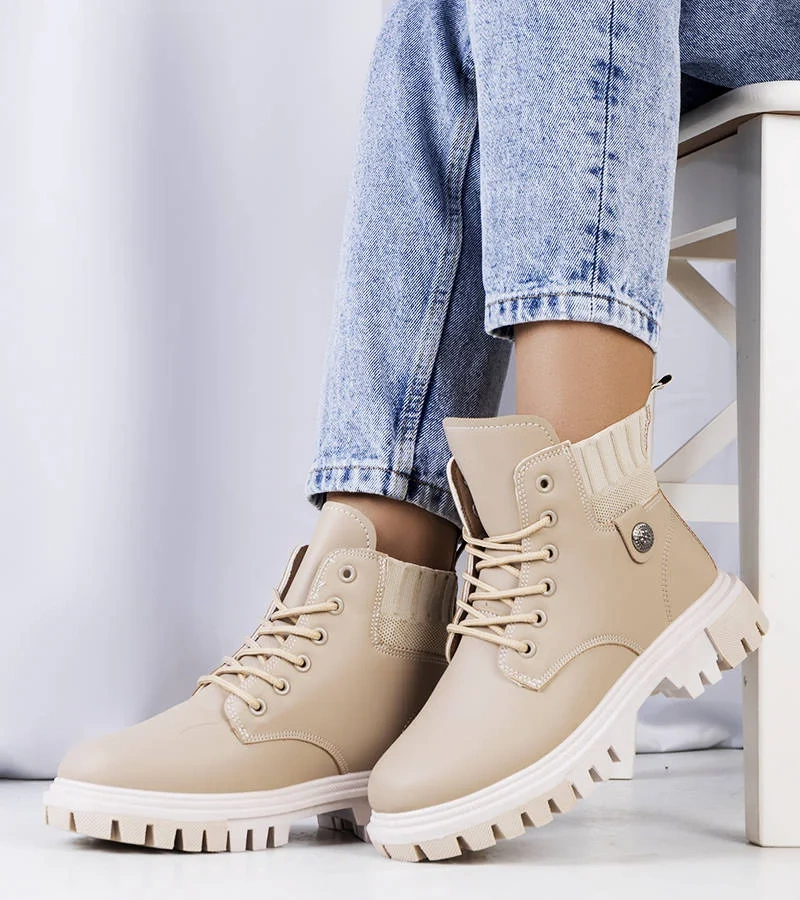 Cizme de vânătoare bej pentru femei Odell