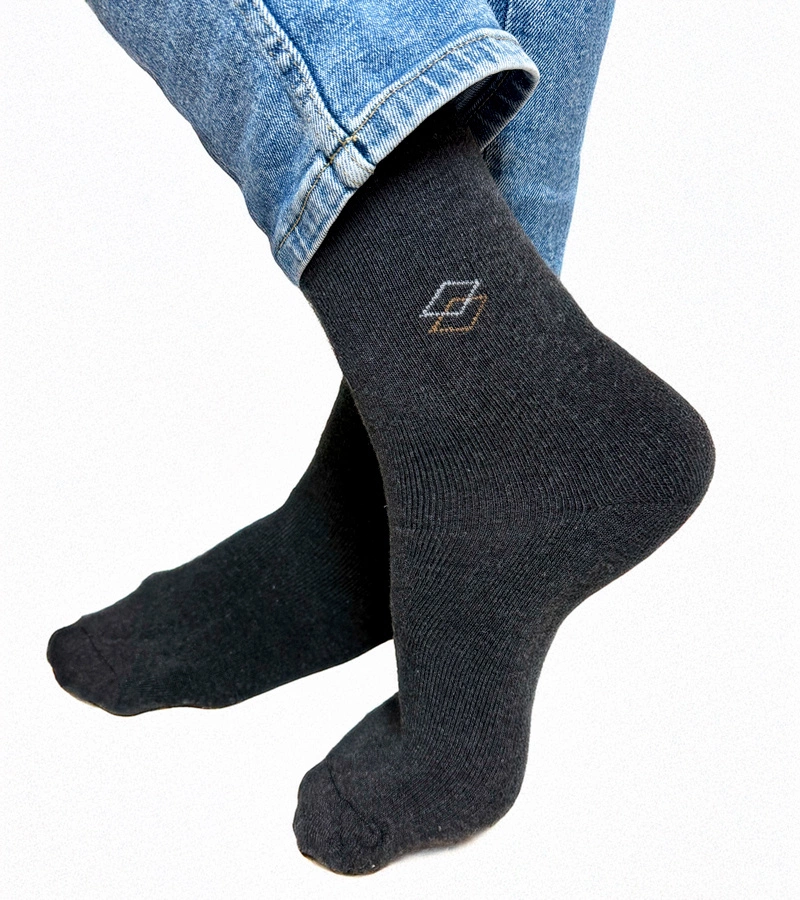 Șosete călduroase alb-negru Sella