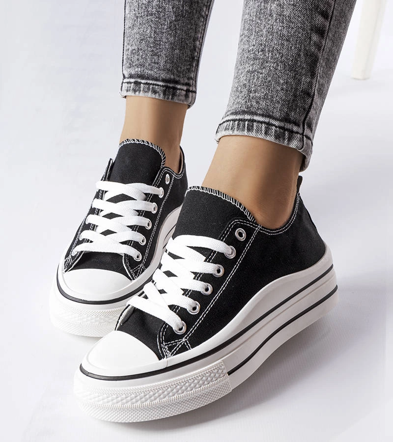 Pantofi de sport cu platformă neagră Pomeroy