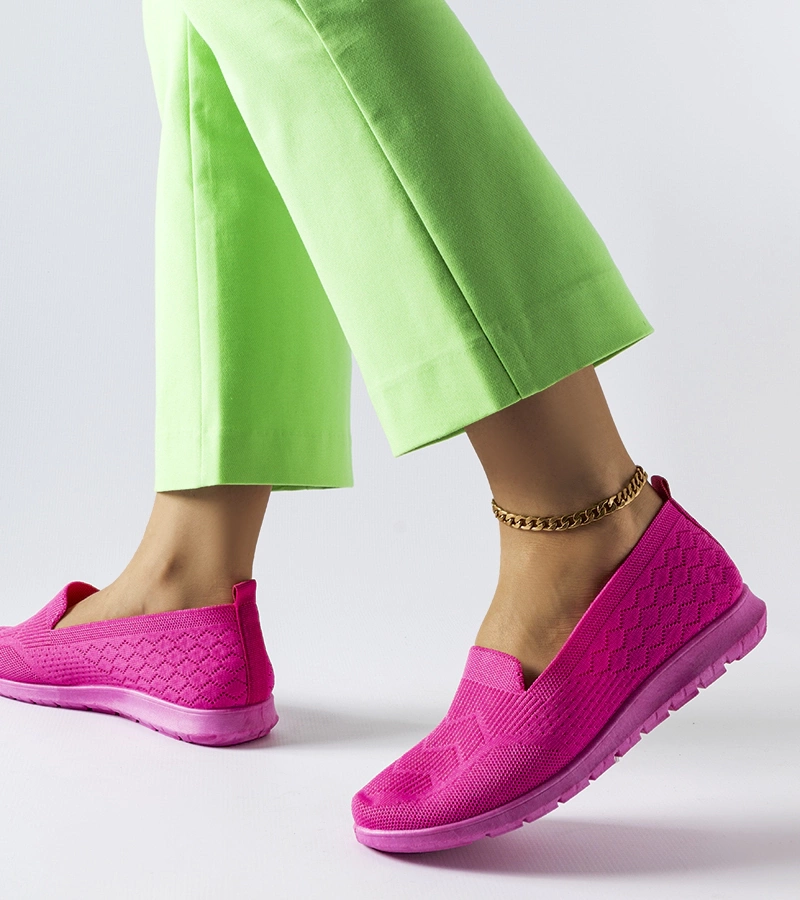 Pantofi de sport roz din material textil de Aoife