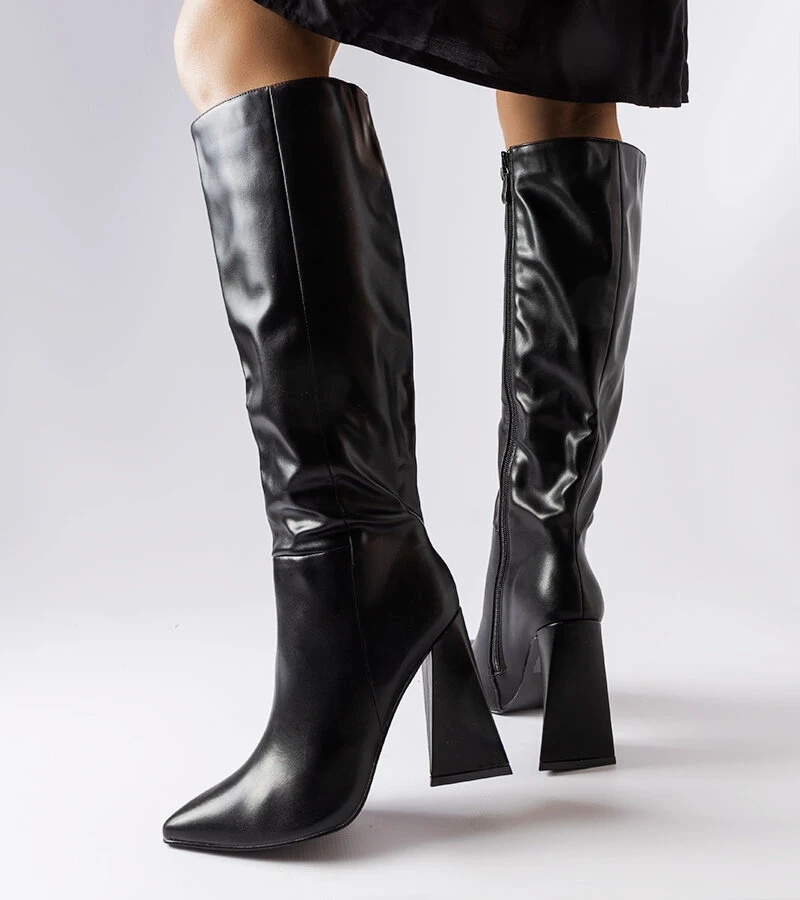 Cizme cu toc stiletto Medicina negre