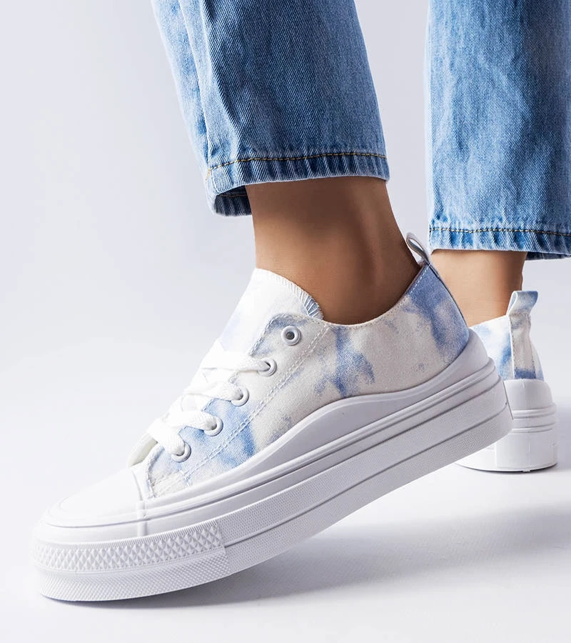 Pantofi de sport cu platformă Rocheleau alb și roz