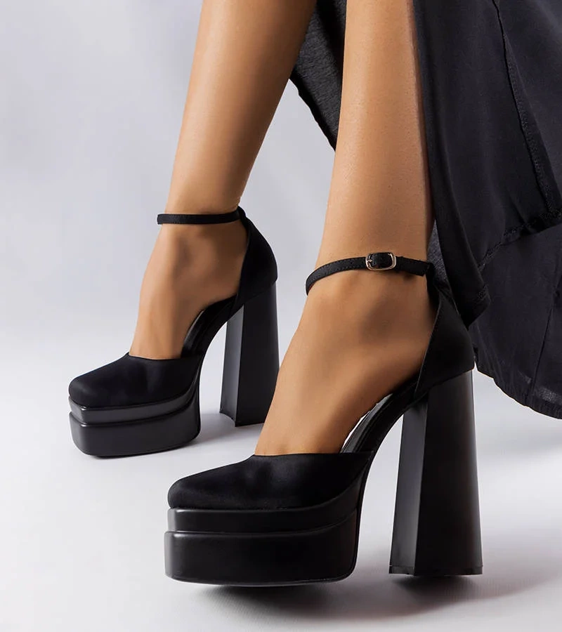 Pantofi cu toc înalt Romines negri