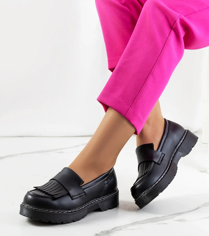 Negru Big Star jumătate de pantofi II274100