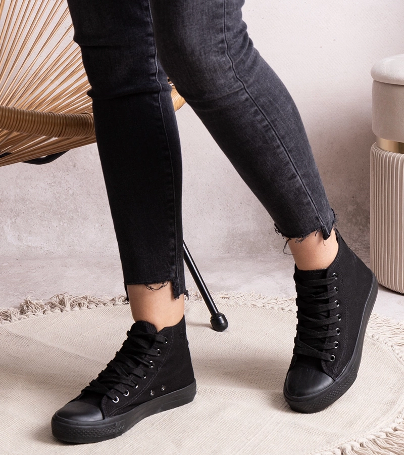 Teniși înalți negri Rafife