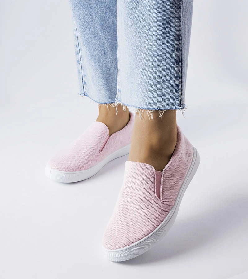 Pantofi sport roz din material textil de Lajeunesse