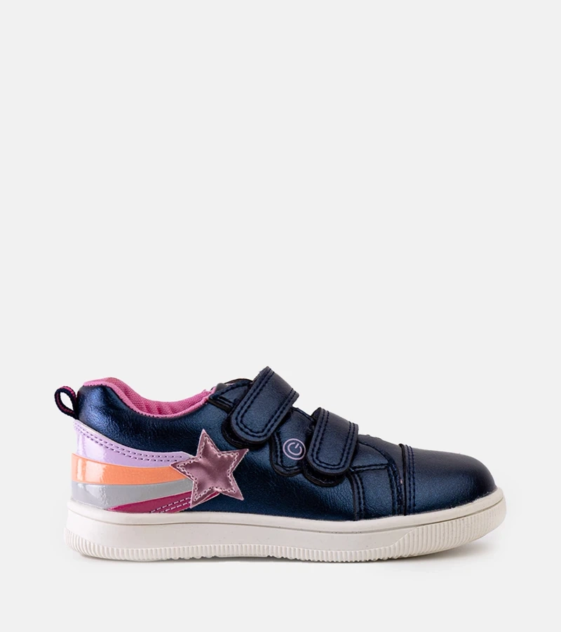 Pantofi de sport pentru copii, albastru și roz 21DZ23-3904 NAVY