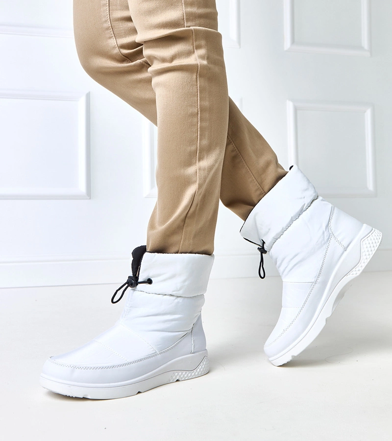 Cizme de iarnă pentru femei, căptușite, albe, Jensen