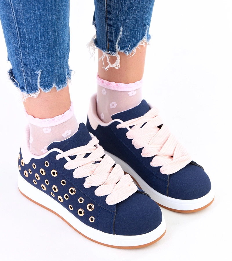 Adidași bleumarin pe platformă cu ținte Adelis