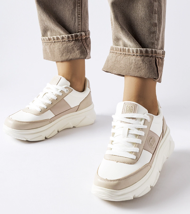 Sneakersi albi Big Star MM274500