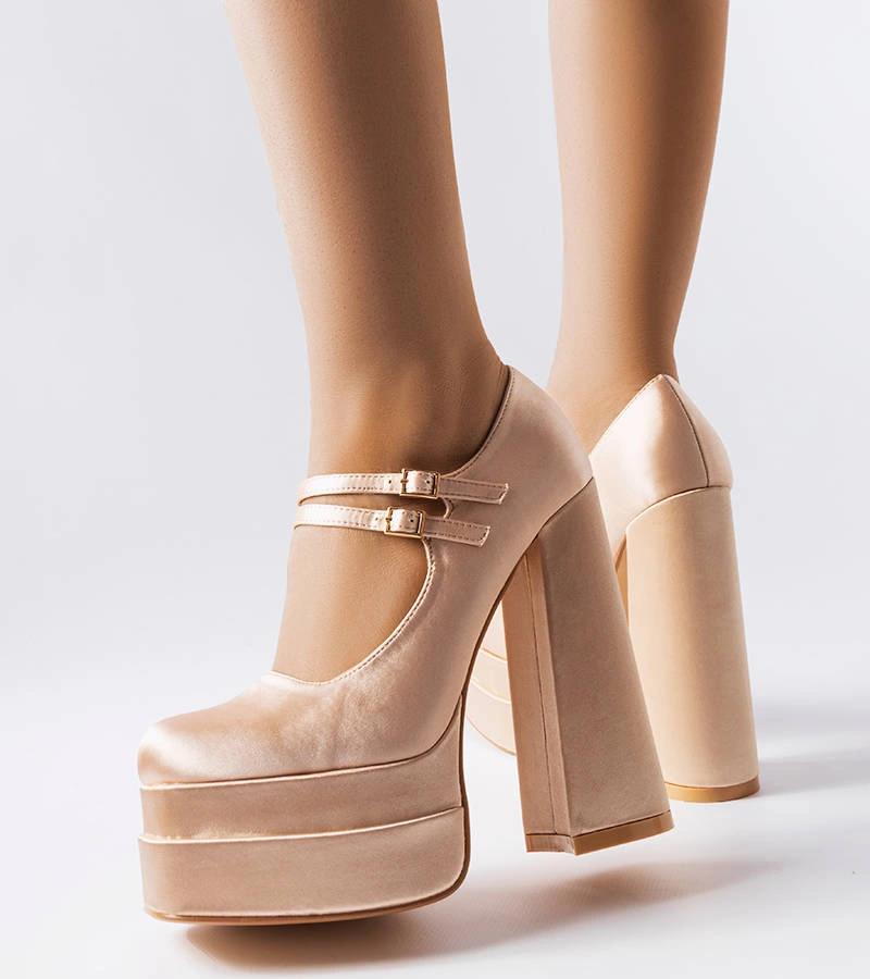 Pantofi cu toc înalt Gabriel roz deschis