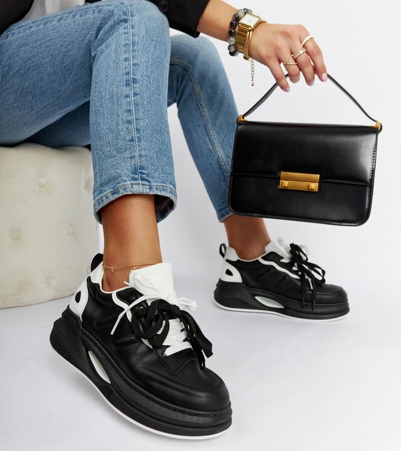 Adidași alb-negru Galdino