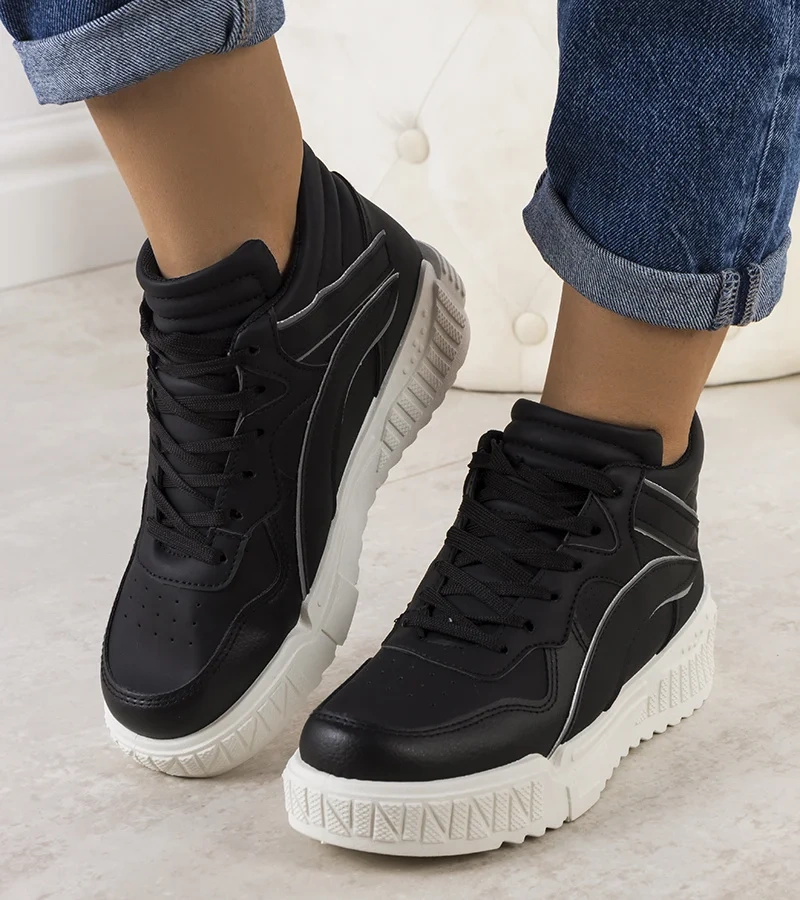 Adidași negri cu gleznă Clyme