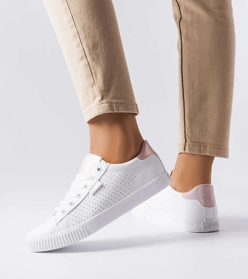 Pantofi de sport Big Star perforați albi HH274073