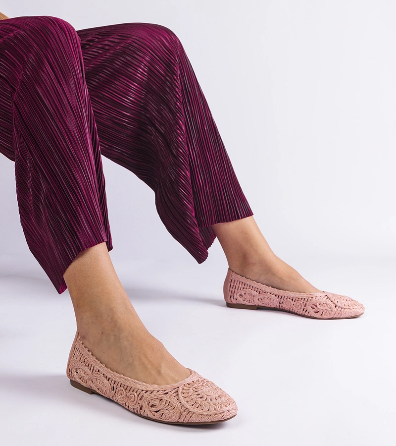 Balerini roz Salinela împletiți