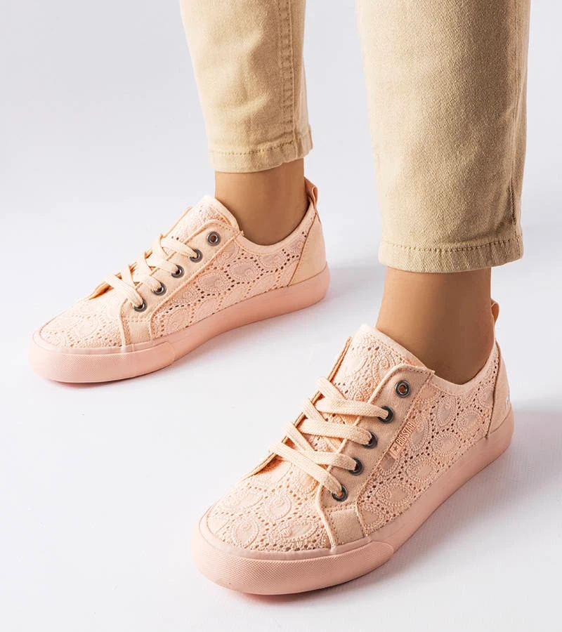 Pantofi sport Big Star brodați roz JJ274059