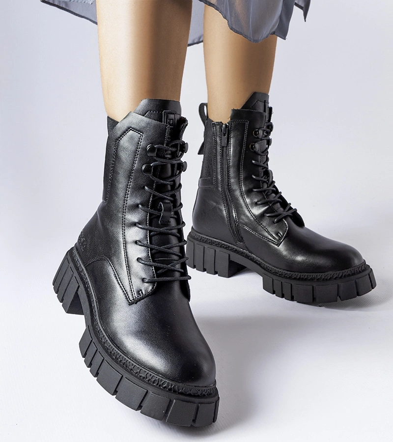 Cizme negre izolate termic Big Star MM274581