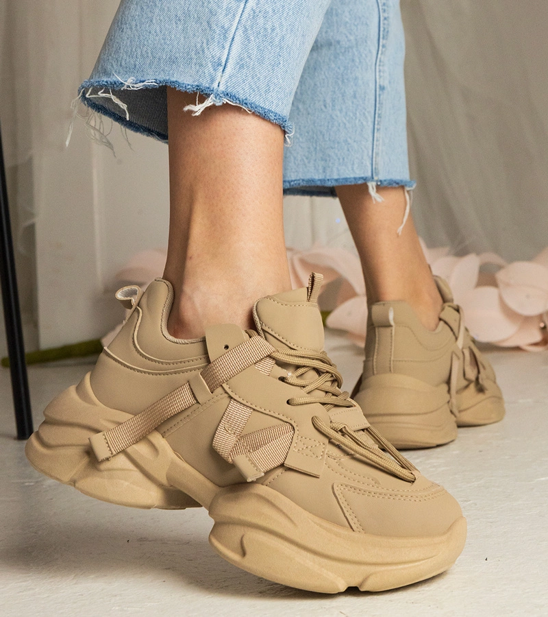 Adidași maro masivi sport de damă Zarina