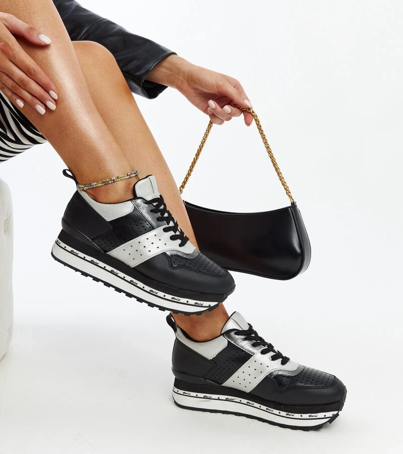 Adidași negri cu talpa înaltă Askalua