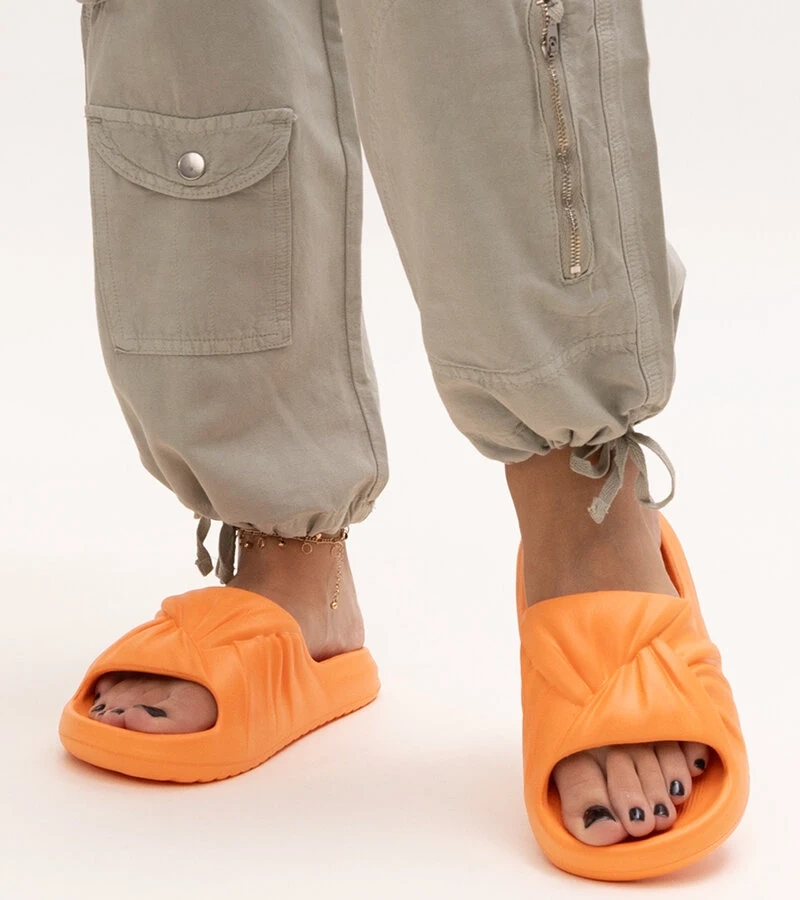 Papuci de spumă portocalii Cunta