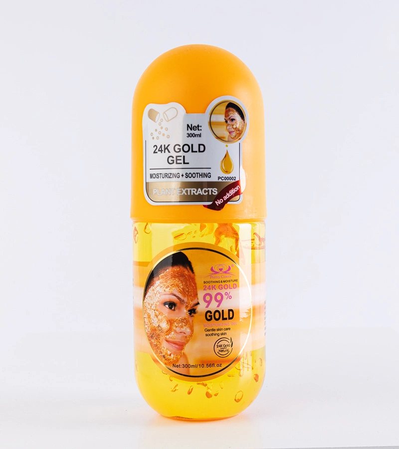 Gel hidratant pentru față Pretty Cowry cu extract de aur de 24 de carate 300 ml