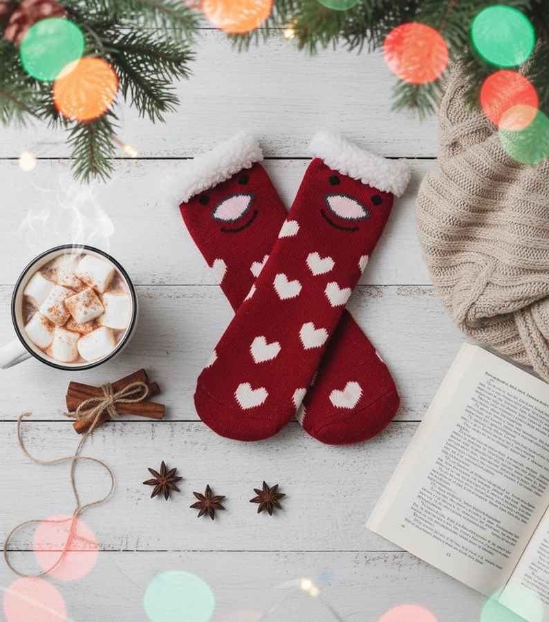 Șosete din piele de oaie Red Lotis