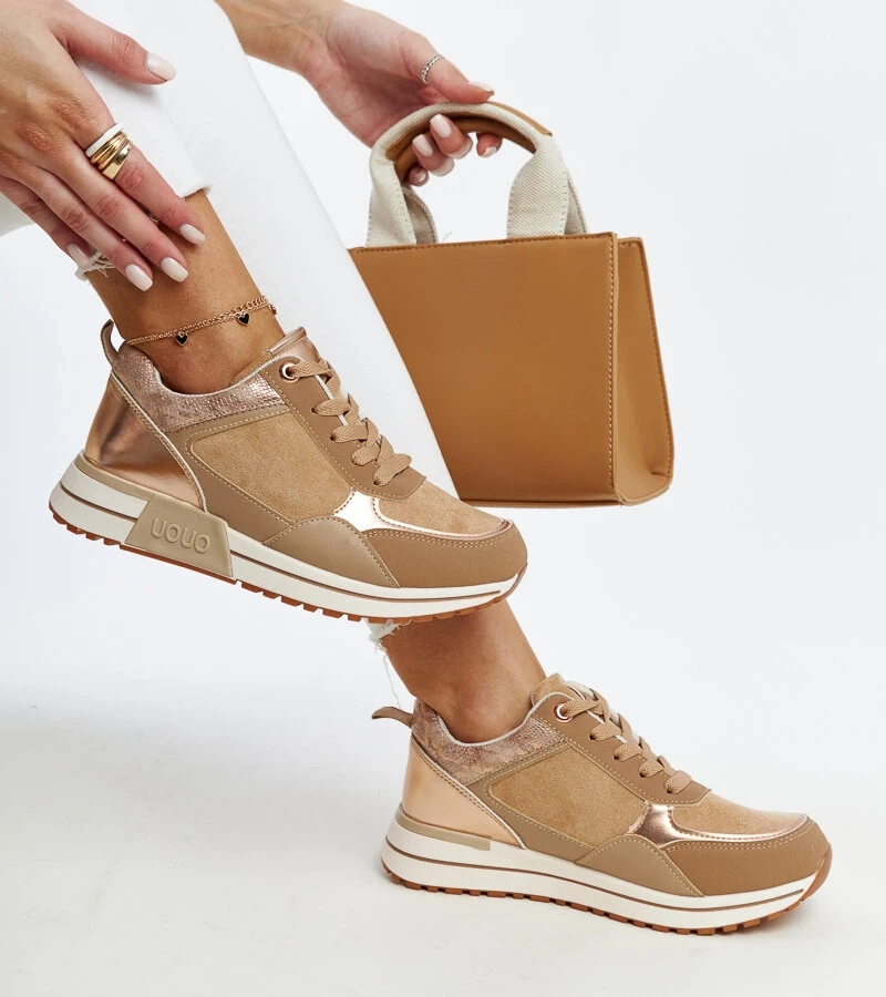 Sneakers maro pe platforma Kerttu