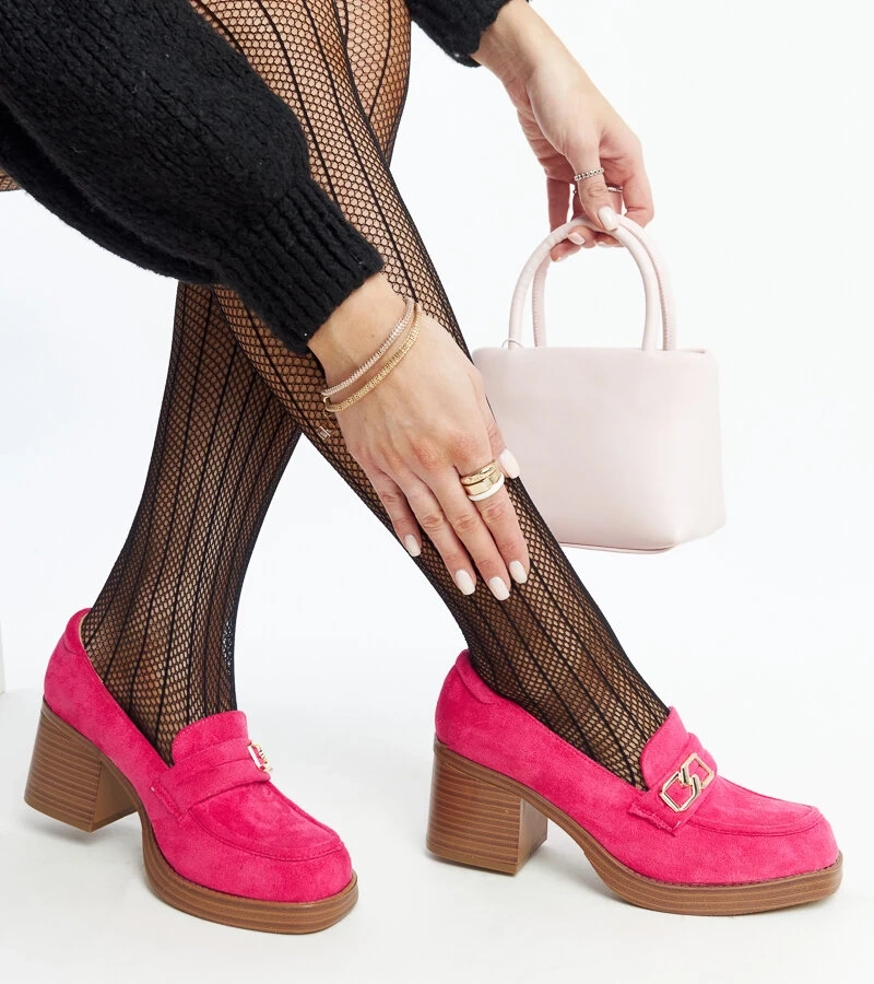 Pantofi stiletto roz închis Aludra