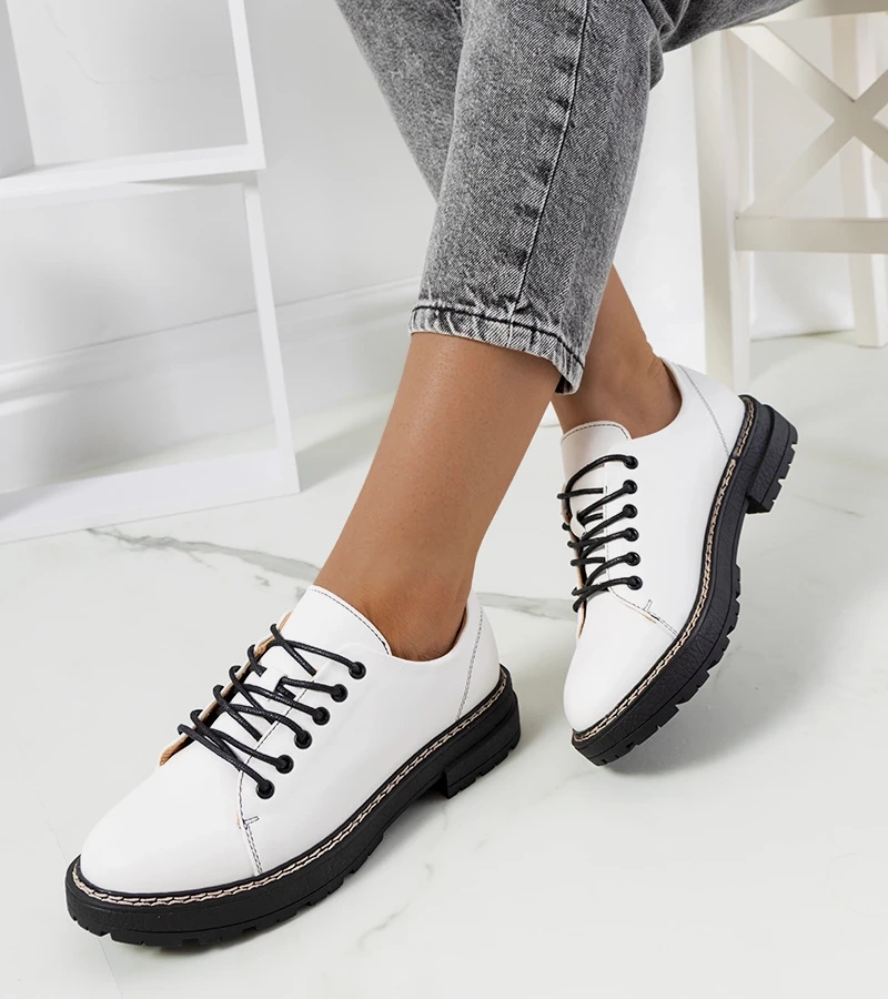 Pantofi de damă albi pentru femei Jewell jumătate