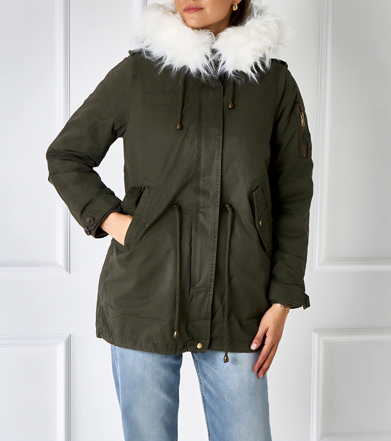 Jachetă parka verde Sicard