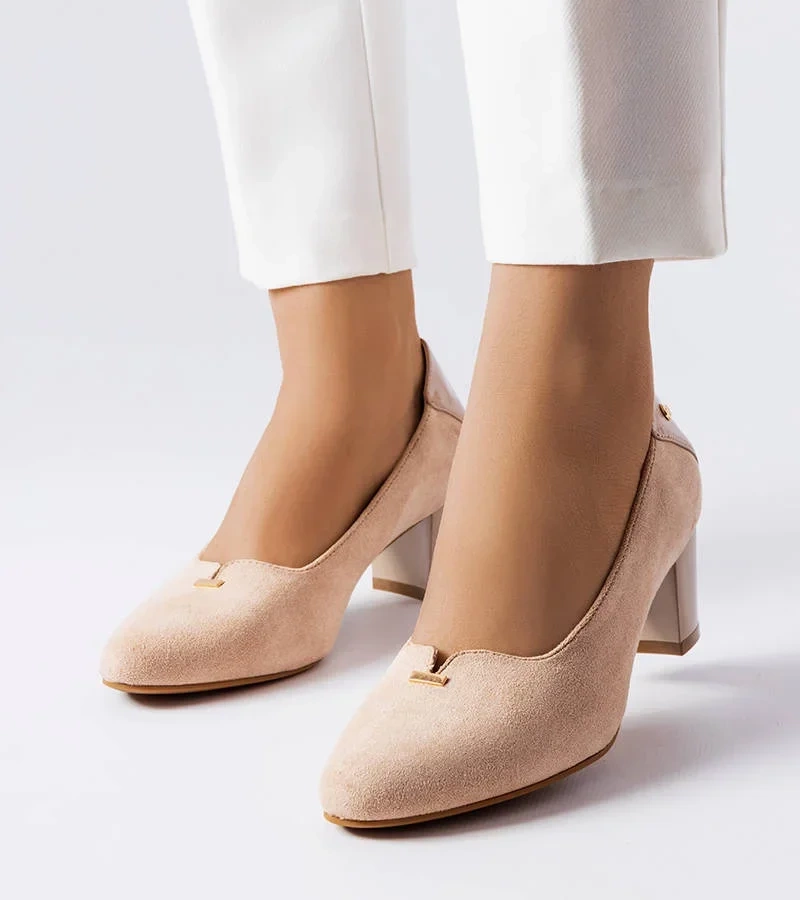 Pantofi eleganți Vinceza bej