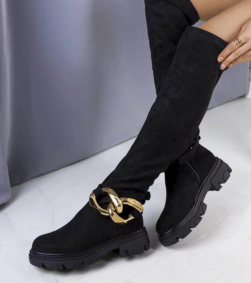 Cizme înalte negre Rero