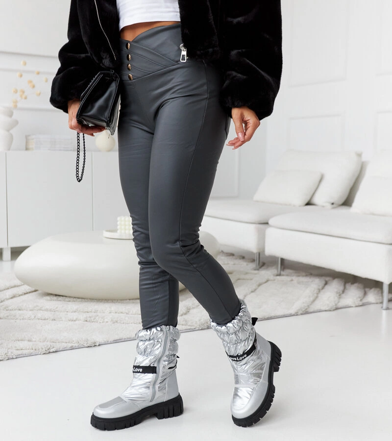 Colanți gri călduroși Djor D95530 GREY