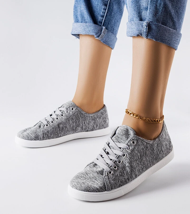 Pantofi de sport Razan din material textil gri