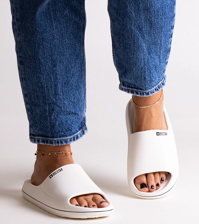 Papuci albi Big Star NN274A043