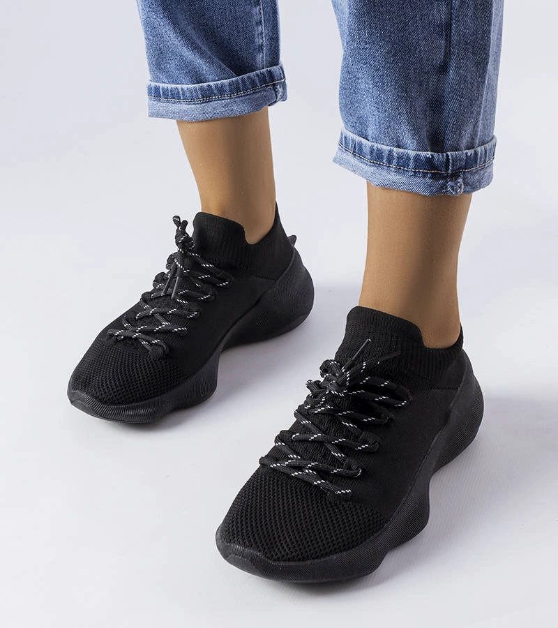 Adidași negri din material textil de Côté