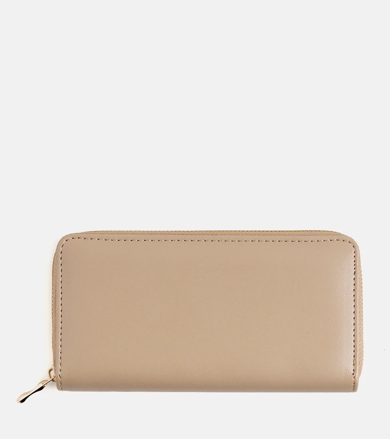 Portofel clasic bej Elsa