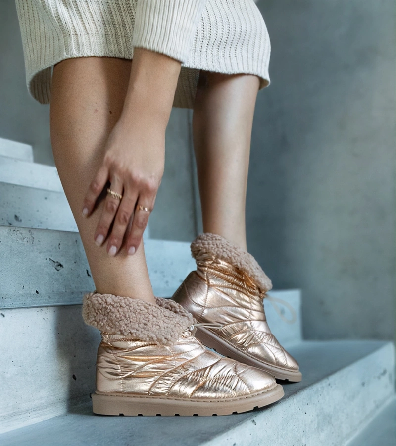 Zăbăce aurii căptușite cu siret Caellita