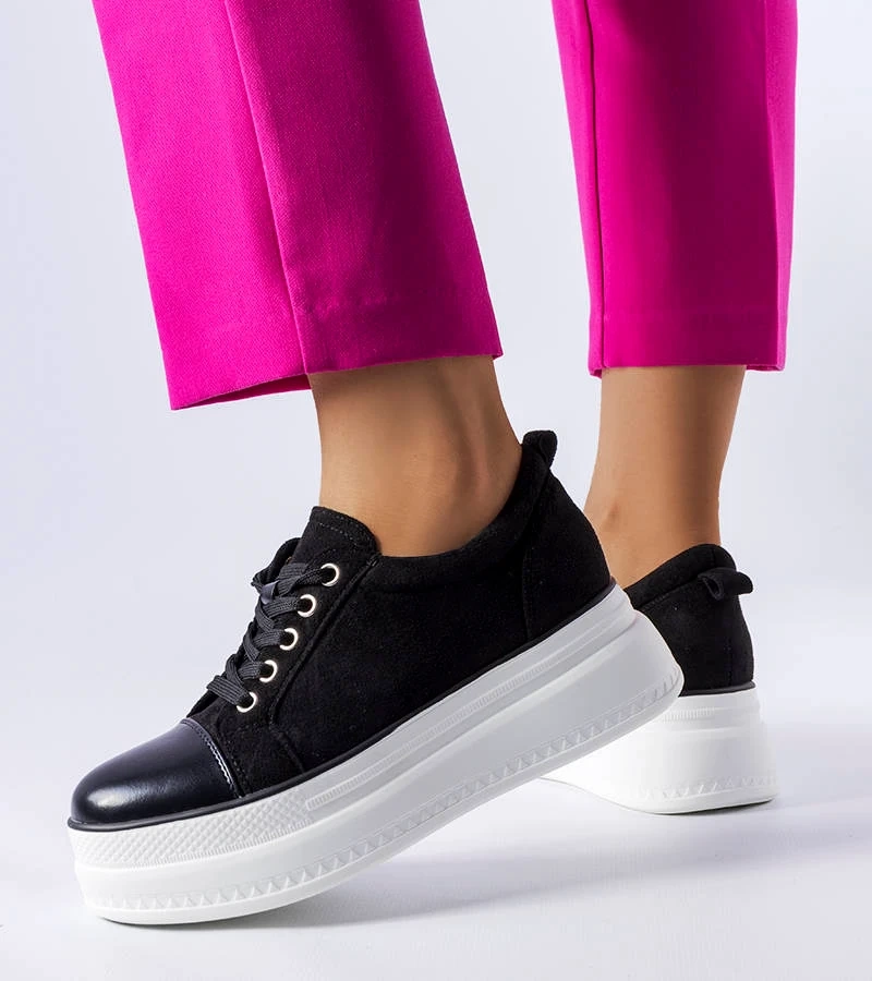 Pantofi cu platformă Pascaline negri