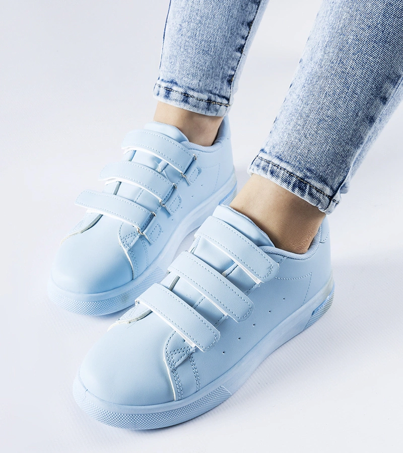 Adidași albaștri cu închidere velcro Paré